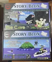 E-Blox Story Blox "The Island & The Cave” Read a Story - Build 16 Models New