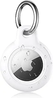 Meliya Case for Apple AirTag Holder with Keychain, Hard Waterproof Anti-Scratch Protective Case Compatible with Air Tag GPS Tracker Holder, Key Chain AirTag Accessories