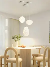 在飛比找樂天市場購物網優惠-臥室床頭小吊燈創意北歐風格三頭餐廳吊燈簡約藝術網紅3D打印燈