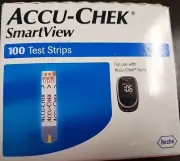100 ACCU-CHEK SMARTVIEW TEST STRIPS No Coding Exp Date 04/30/2023