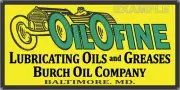 OILOFINE MOTOR OIL GAS STATION VINTAGE OLD SIGN REMAKE ALUMINUM SIZE OPTIONS