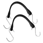 2 Pcs Bungee Cord Small Cords with Hooks Short Heavy Duty Outdoor