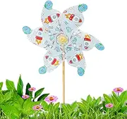 Pinwheels for Kids, Handmade Outdoor Windmill, Arts and Craft Activity, Assembly and Color Your Own Wind Spinner for Garden Yard Park Beach