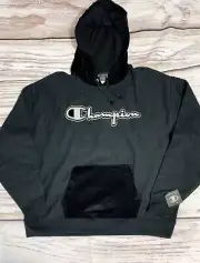 Champion Men SZ Large Reverse Weave Black Hoodie NWT (Q)