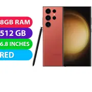 Samsung Galaxy S23 ULTRA 5G (512GB, Red) Australian Stock - As New