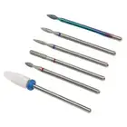 6pcs Nail Cuticle Cleaner BitRotary Polishing Nail Drill Cone Bit For Manicure