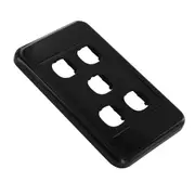 5 Terminal Connector Custom Wall Plate Wallplate Clipsal DIY Home Theatre Black