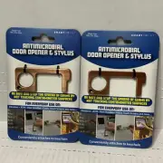 Door Opener & Styles AntiMicrobial Keychain - RoseGold (Lot Of 2)
