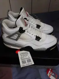 在飛比找旋轉拍賣優惠-Air jordan 4 Og white cement 2