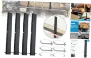 Heavy-Duty C Channel Pipe Stake with Anti-Loss Cord, Adjustable 30" Trailer