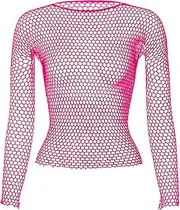 [Maiyifu-GJ] Men's Sexy Mesh See Through Shirt Fishnet Transparent Long Sleeve T-Shirt Training Workout Muscle Top Undershirts