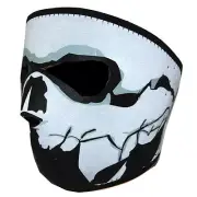 Motorcycle MX Bikes Snowboard Ski Snowmobile Balaclava Face Mask White Skull