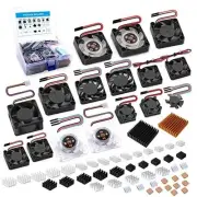 Heatsink Fan Kit for Raspberry Pi, Cooler Fan Heatsink Set with PWM Speed