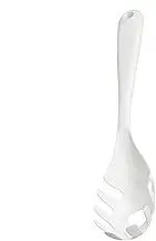Pasta Fork, Teeth-Enhanced Spaghetti Spoon, Kitchen Noodle Fork, Heat Resistant Dumplings Spoon, Long Handle Pasta Spoon, Spaghetti Fork with Teeth, Noodle Spoon for Kitchen, Dumplings Spoon with Long