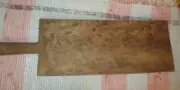SOLID WOOD PRIMITVE BREAD CUTTING BOARD W/ HANDLE 26" LONG BY 8" WIDE