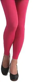 [Amaryllis] Women's 80 Denier Footless Hot Pink Opaque Pantyhose Stockings One Size Tights