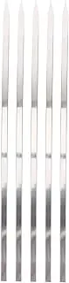 KITANDOVE 5Pcs Barbecue Skewers Practical BBQ Tools for Easy Grilling Durable High Temperature Resistant Meat Skewers Rust Design for Use