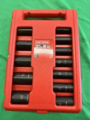 CRAFTSMAN Impact Socket Set, Metric, 1/2-Inch, 12-Piece (CMMT15887) (A19)