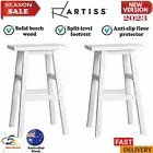 Artiss 2 x Wooden Kitchen Bar Stools Bar Stool Chairs Barstools White