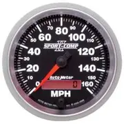 Autometer Sport-Comp II Speedo 160 Mph Programmable - 160mph, 3 3/8 Inch, AU3688
