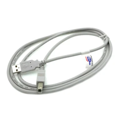 6ft USB Cord WHT for HP ENVY 4500 5530 5535 5539 5540 5545 5640 5660 6052 7640