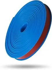 5M TPE Self Adhesive Furniture Edging Tape,U-Shaped Edge Trim Sealing Strip, Furniture Edge Protector for Shelf Cabinet Table Repair Restoration(Blue,36mm)