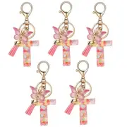 Letter Keychain Cute Initial Letter Keychain Handle Pendant M7Y63644