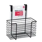 Box Sweden Large Metal 27.5cm Over Door Hanging Caddy Storage Organiser Black