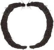 Mobestech Moon Grapevine Wreath Frame: Rattan Crescent Vines Wreath DIY Craft Base for Rustic Home Decor Wedding Easter Seasonal Decorations 14inch