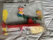Vintage Yard Art “Children On Teeter-Totter” Wind Spinner Lawn & Garden *New*