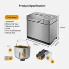 17-in-1 Automatic Bread Maker 2LB Stainless Steel Bread Machine 3 Loaf Size 650W