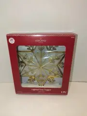 Ashland Lighted Star Tree Topper Gold Warm White Lights