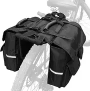 Bicycle Back Pannier Bags Bike Rear Seat Bag Bike Rear dle Bag with Reflective Trim