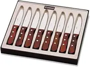 Tablekraft Jumbo Pakkawood Round Tip Steak Knife 8-Pieces Set