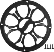 X AUTOHAUX 5" Car Speaker Grills Cover Round 5 Inch Audio Speaker Subwoofer Guard Protector Case with Mounting Screws ABS Black - Pack of 1