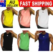 Men's Gym Vest Singlet Bodybuilding Muscle Tank Top Sleeveless Fitness T-shirt