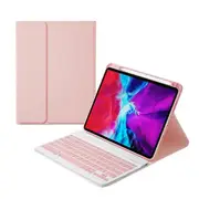 Nevenka Removable Square Keyboard Case For iPad with Pen Slot Wireless BT Lightweight Case-Pink For iPad 10.2/iPad Air 10.5/iPad Pro 10.5