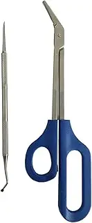 Generic Long Handled Toenail Scissors And Clippers for Thick Nails Set Easy Ergonomic Elderly Cuticle, Scissors Long Handle Nail Clippers