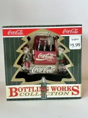 1997 Coca-Cola Bottling Works Elves With Case Of Coke Ornament New