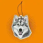 Husky Dog Car Air Freshener Perfume Vanilla, New Car, Cool Night & Coconut Scent