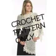 NWT Mary Beth Temple Bristol Yarn Gallery Plymouth 1292 Crochet Shawl Pattern