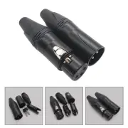 2 PCS Canthoom Plug XLR Solder Type Connector Mic Cable Female Microphone Line