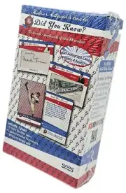 2025 Historic Autographs Did You Know? Factory Sealed Trading Cards Hobby Box