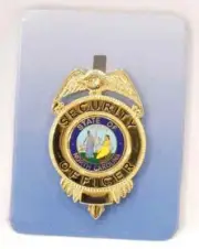 HERO'S PRIDE NORTH CAROLINA HAT BADGE SECURITY OFFICER GOLD 19005G COLLECTIBLE