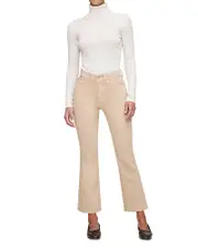 DL1961 Bridget Boot High Rise Instasculpt Ankle Jeans in Almond
