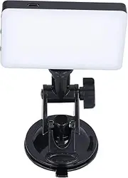 Mini Fill Light, LED Live Streaming Fill Light Vlog Video Photography Fill Lamp with Suction Cup, for Live Broadcast/Online Meetings/Beautifying/