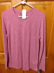 Champion Women's Spry Berry Purple Long Sleeve Tee Size Medium New With Tags