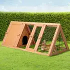 i.Pet Rabbit Hutch 119cm x 51cm x 44cm Chicken Coop Run Wooden Cage Outdoor