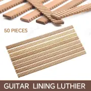 50x Guitar Strip Kerfing Inside Binding Spruce Wood Lining Luthier 14"(370mm) ML