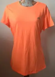 New Adidas Performance Climalite Prime Tee Orange/ Pink